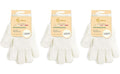 Evridwear Exfoliating Gloves for Shower, 100% Nylon Thick Soft Medium Heavy Bathing Gloves Dead Skin Remover Body Scrubber Smooth Skin with Hang Loop, 3 Pairs Light White