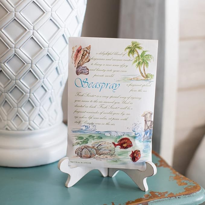 Willowbrook | Fresh Scents Scented Sachet Packet | Seaspray | Air Freshener Bags for Drawers, Closets, Cars | 6 Pack | Long Lasting Home Fragrance