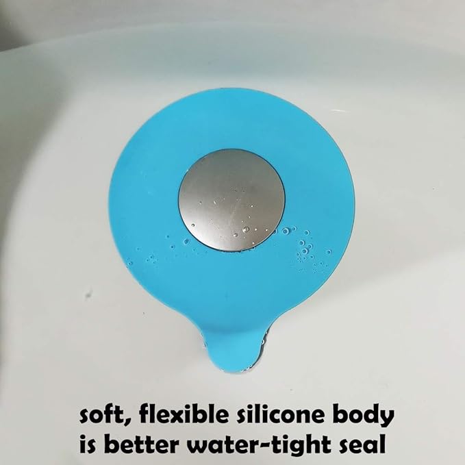 2PCS Silicome Tub Stopper, Bathtub Stopper, Tub Drain Stopper, Tub Plug, Bathtub Drain Cover, Bathtub Drain Plug, Bathroom Sink Stopper, Sink Drain Cover, Sink Plug
