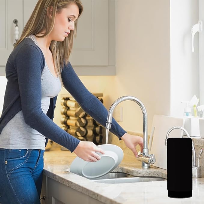Soap Dispenser,Dish Soap Holder for Kitchen Sink 8 oz Round Refillable Foaming Soaps Dispenser Shampoo and Conditioner Bottles Watertight Silicone Squeeze Bottle for Bathroom Black