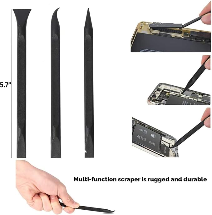 Scraper Small Plastic Scraper Tool, Used in Narrow Spaces and Gaps, Perfect for Removing Oil Stains, Labels, Food, Dirt, Paint, Etc. (6Pcs scrapers)