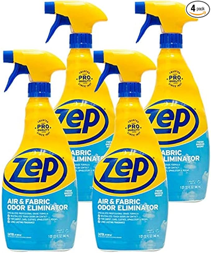 Zep Air and Fabric Odor Eliminator - 32 oz (Pack of 4) ZUAIR324 - Refresh Your Home, Office and Business