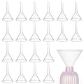 LANIAKEA 20PCS Plastic Funnel Set, 3" Plastic Funnel, Clear Funnels for Filling Bottles, Lab, Water Bottle,Capsule,Oils, Perfume, Liquid