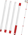 Mop Handle for Ocedar,Spin Mop Replacement Handle Compatible with O Cedar, American Threaded Joint Mop Handle 4-Section 30-to-58 inch Mop Replacement Stick