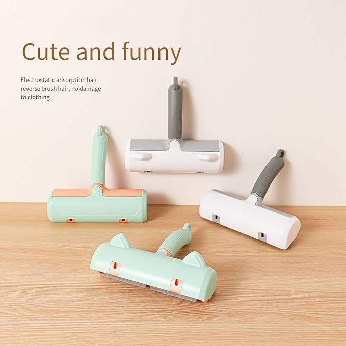 Chom Chom Roller Pet Hair Remover,Ergonomics Handle,Self-Cleaning Base Fabric Shaver,Reusable Lint Rollers for Pet Dog Cat Hair Furniture, Couch, Carpet, Clothing and Bedding