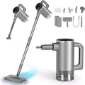 11-in-1 Steam Mop - Detachable Handheld Steam Cleaner with 500mL Tank, 260℉ Floor Steamer for Hardwood, Tile, Grout, Windows, Bath & Kitchen - 3-Level Steam Control, Multi-Purpose Floor Steam Cleaner