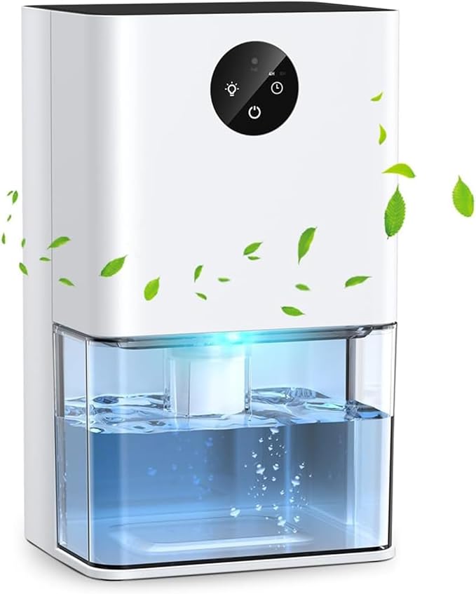 Dehumidifier, 50 OZ Small Dehumidifiers for Room for Home, Quiet with Auto Shut Off, Dehumidifiers for Bedroom (300 sq. ft), Bathroom, RV, Closet