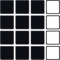 Ezprotekt 2.5 inch Square Self Adhesive Furniture Movers Sliders for Carpet, 16 Pcs Self Stick Furniture Moving Pads for Chair Table Desk Bed Sofa Couch (Black)