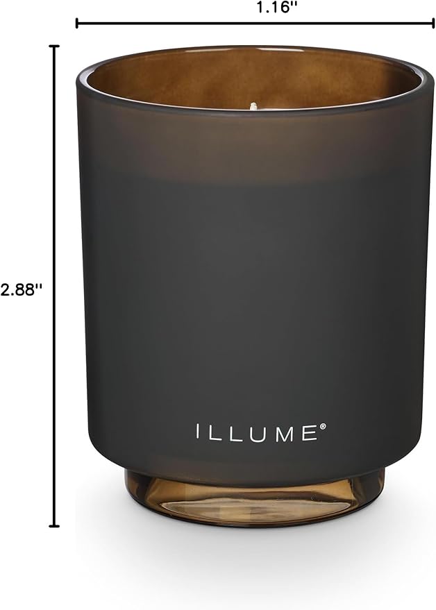 ILLUME Refillable Boxed Glass Candle, Woodfire