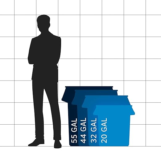32 Gallon White Round Commercial Trash Can