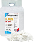 Premium White T-Shirt Cleaning Rags (10 lbs. Bag) – White Cotton Rags for Cleaning, Staining, Painting, Oil, Grease & Dust Removal – Shop Rags Bulk for Multipurpose use