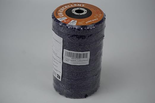 4 inch Stripping Discs Rust Remover Discs Remove Paint and Oxidation 5/8 inch Arbor Clean Discs Poly Strip Disc Angle Grinding Wheel - 10 Pack(Purple)