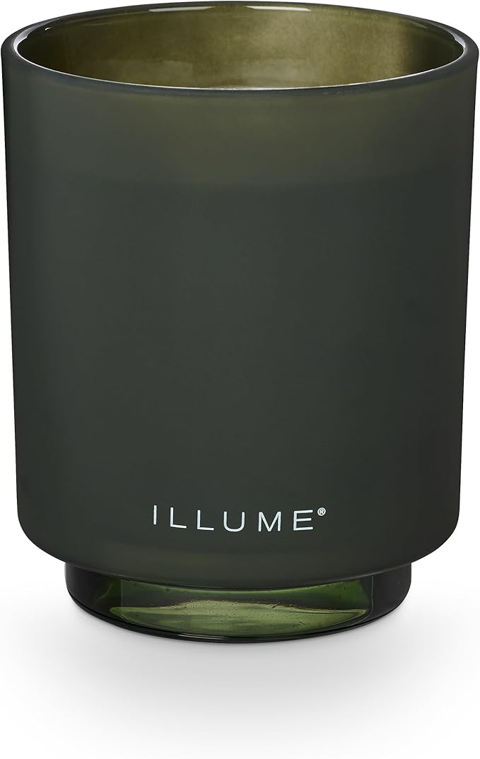 ILLUME Refillable Boxed Glass Candle, Balsam & Cedar