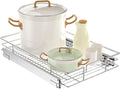 LOVMOR Pull Out Cabinet Organizer 15½" W x 21½" D, Kitchen Cabinet Pull Out Shelves Slide Out Storage