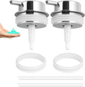 Liquid Soap Dispenser Pump 2pcsHead Replacement Spare Plastic Pump Bathroom Countertop
