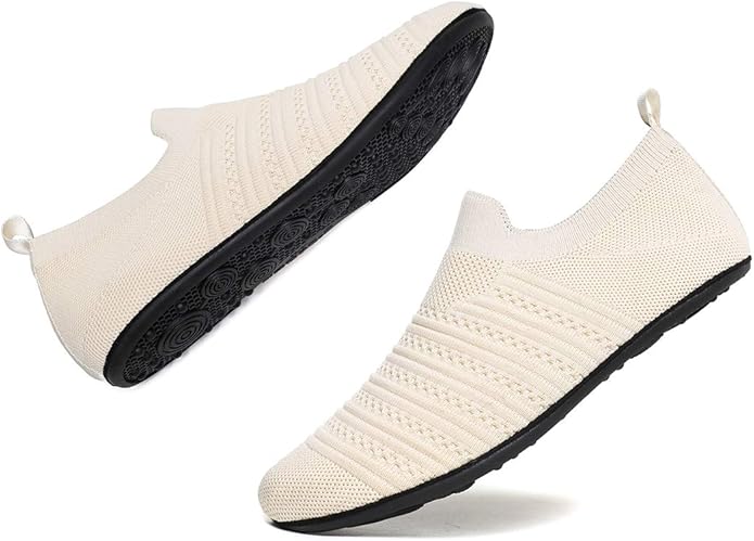 QZKDM Lightweight Slip on Grip Indoor House Slippers Barefoot Non Slip Home Exercise Yoga Shoes for Men Women