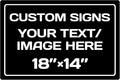 Custom Sign,Personalized Metal signs,Aluminum Weatherproof Metal Sign,Multiple Sizes Custom Personalized Text And picture Here,hazard sign,garden sign,custom door sign,Customised business signs(18*14 Inch)