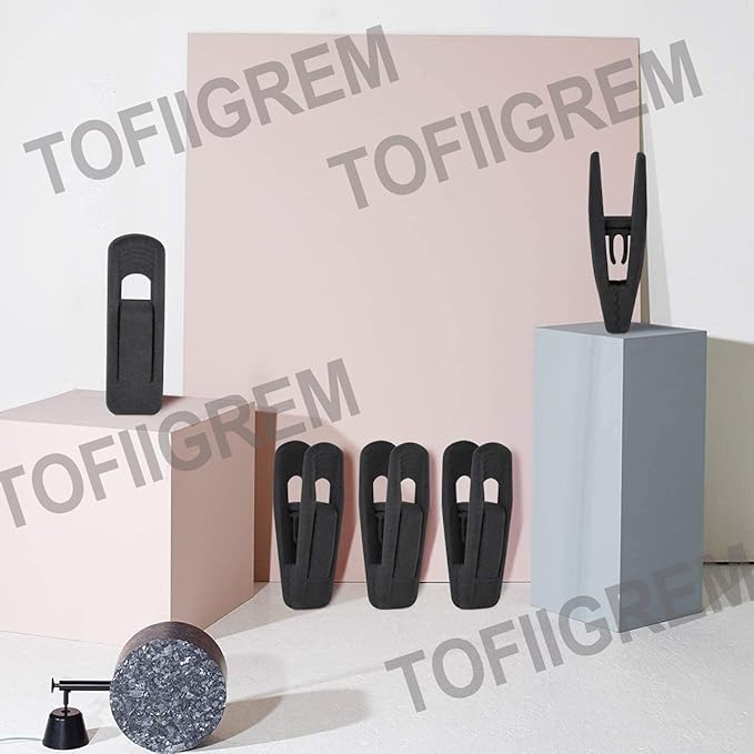 Black Velvet Hangers Clips 40 PCS, Pants Hangers Velvet Clips Easily Add to Velvet Hanger, Skirt Suit Pants Clothes Velvet Hangers, Baby Kids Hangers Clips