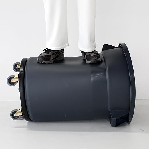 32 Gallon Outdoor Trash Can, Outdoor Trash Can with Lid and Removable Wheels, Rolling Garbage Can, Commercial Garbage Can Suitable for Restaurants, Backyards, and Garages. (2-Pack, 32 Gallon)
