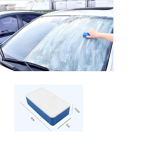 Cerium Oxide Glass Polishing Kit – Multifunctional Light Scratch Remover & Oil Film/Stain Cleaner for Windscreen and Glass Repair. Effectively Removes Oil Films, Stubborn Stains