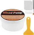 SEISSO Wood Putty, Gray Wood Filler Paintable, Wood Putty Outdoor Waterproof, Wood Repair Putty Stainable, Wood Furniture Repair kit - Restore Wooden Table, Cabinet, Floors, Door