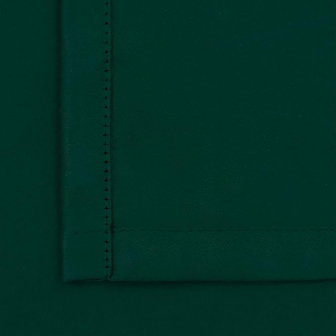 BGment Emerald Green Blackout Curtains 54 Inches Length - Thermal Insulated Rod Pocket Short Room Darkening Drapes for Bedroom Kitchen Bathroom, 42 x 54 Inch, 2 Panels
