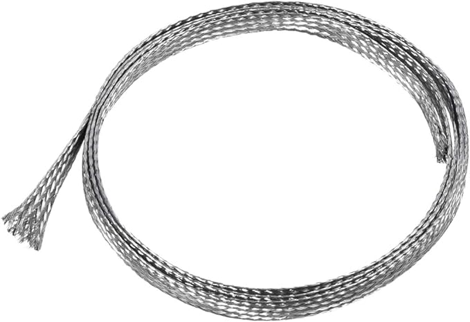 uxcell 3.3Ft - 15/64 Inch 304 Stainless Steel Sleeving Expandable Hose Cover