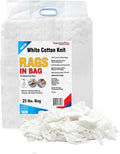 Premium White T-Shirt Cleaning Rags (25 lbs. Bag of Rags) – White Cotton Rag for Cleaning, Staining, Painting, Oil, Grease & Dust Removal – Shop Rags Bulk