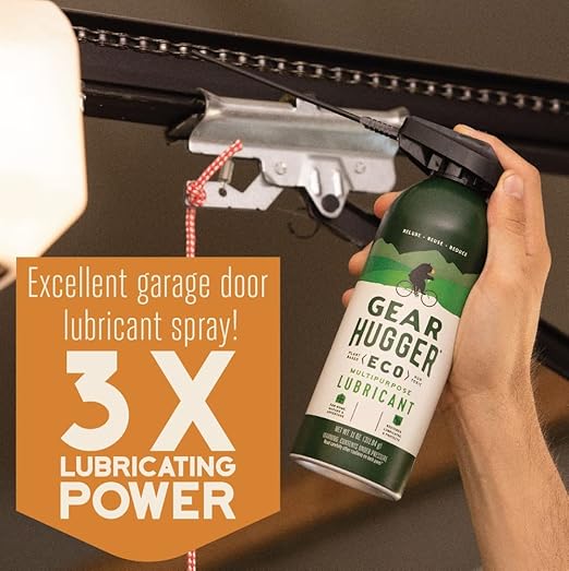 Gear Hugger Multipurpose Lubricant - Eco-Friendly (11 oz Bottle & 3 oz Bottle), Rust Remover - Garage Door Lubricant Spray, Door Hinge Lubricant & Lock Lubricant - Plant-Based, No Petroleum, No PTFE