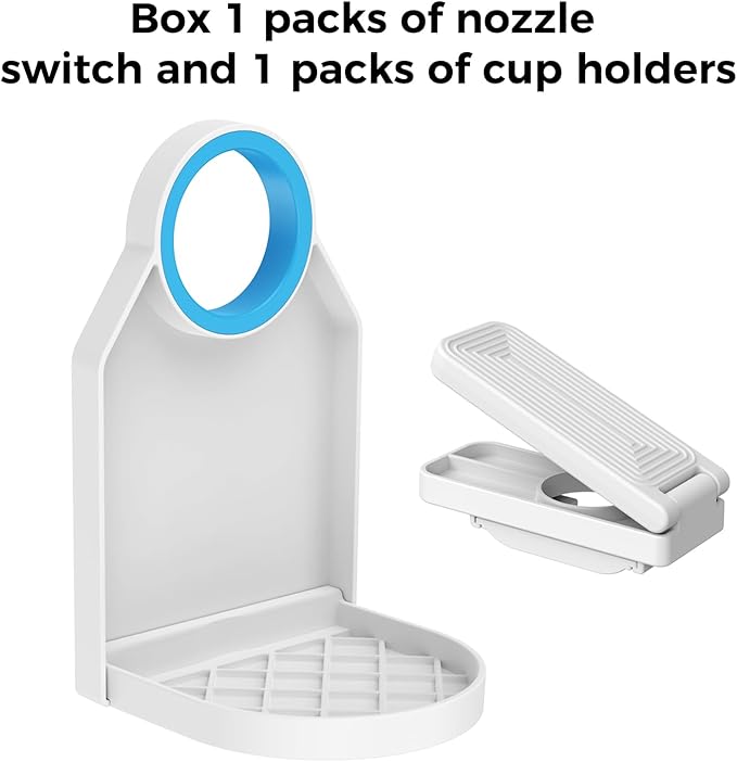 Laundry Detergent Dispenser Cup Holder & Nozzle Force-Saving Switch, Drip Catcher, Soap Dispenser, Room Organization and Storage