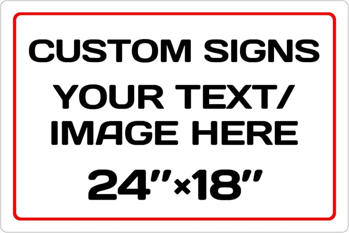 Personalized signs,Aluminum Weatherproof Metal Sign,Optional reflective,Personalized Text And picture Here,for garden, door sign, business,factory