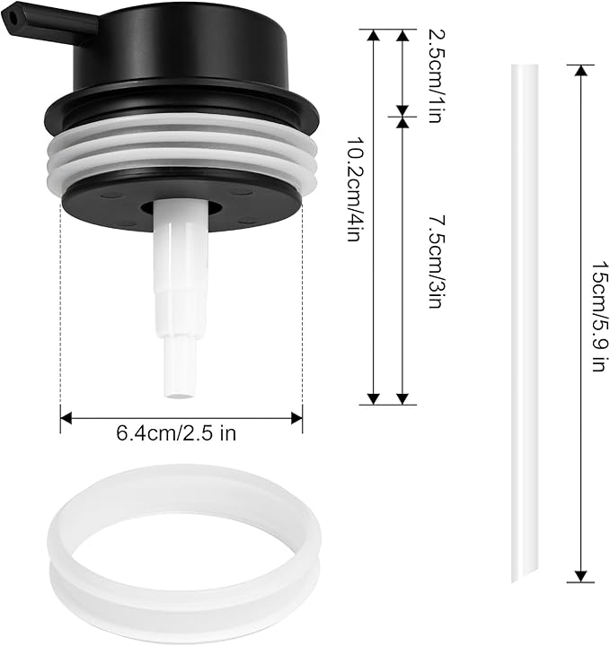 Liquid Soap Dispenser Pump 2pcsHead Replacement Spare Plastic Pump Bathroom Countertop