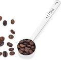 Long Handle Coffee Scoop: 18/8 Stainless Steel 5.64 Inch 1 Tablespoon Metal Measuring Spoon Tbsp Scoop for Coffee Beans, Grounds Coffee, Coffee Powder, Tea, Tall Jars (1Tbsp/15ml)