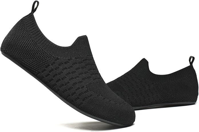 QZKDM Lightweight Slip on Grip Indoor House Slippers Barefoot Non Slip Home Exercise Yoga Shoes for Men Women
