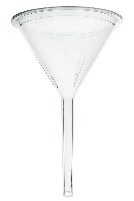 EISCO 10PK Filter Funnels, 2.6" - Polyethylene Plastic - Resistant to Acids & Alkalis - Great for Laboratory, Classroom or Home Use