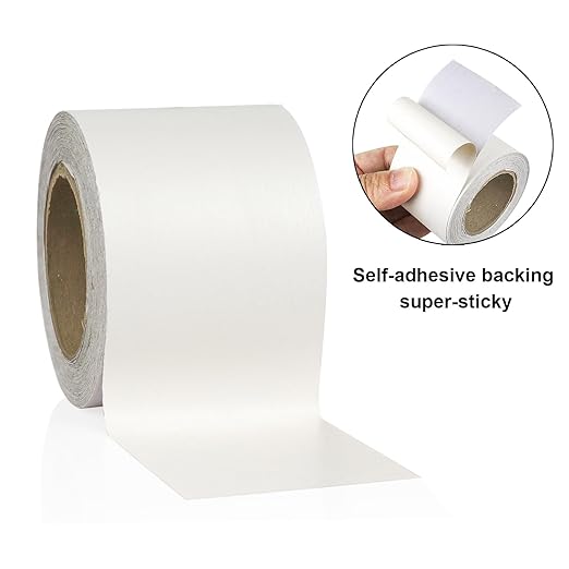 BOMEI PACK Wood Grain Repair Tape,Self Adhesive Repair Patch for Furniture, Floors, Cabinets, Windows, Doors, RV, Home Decor and DIY Projects (1, White)