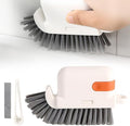 3 in 1 Groove Cleaning Brush, 2025 New Multifunction Window Track Cleaner Brush, Hanging Hard Bristle Cleaner Brushes for Kitchen (Orange)