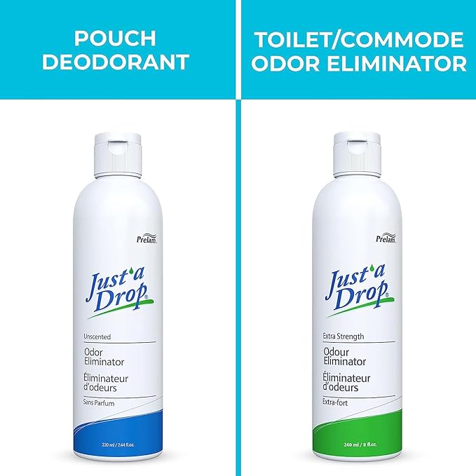 Prelam Just a Drop Odor Eliminator - Long-Lasting and Eco-Friendly Formula - Leaves Bathroom Smelling Clean and Fresh - Fits into Your Pocket or Purse - Easy To Use - Extra Strength - 8 oz Drops