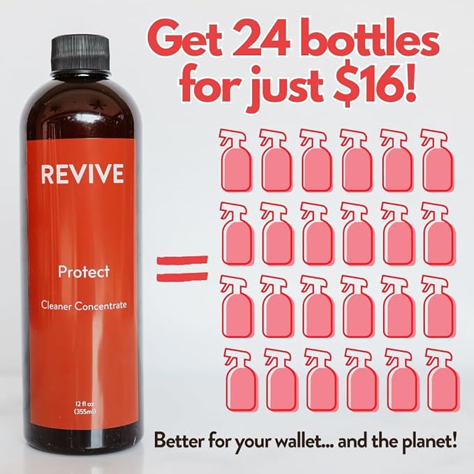 REVIVEEO Protect Cleaner Concentrate Multi-purpose, All-purpose, Concentrated, Mopping, Nontoxic, Plant Based