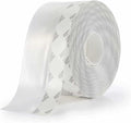 Weather Stripping Door Seal Strip,Door Strip Bottom for Doors Silicone Sealing Sticker Adhesive for Doors and Windows Gaps of Anti-Collision Silicone 5M/16FT (45MM, Transparent)