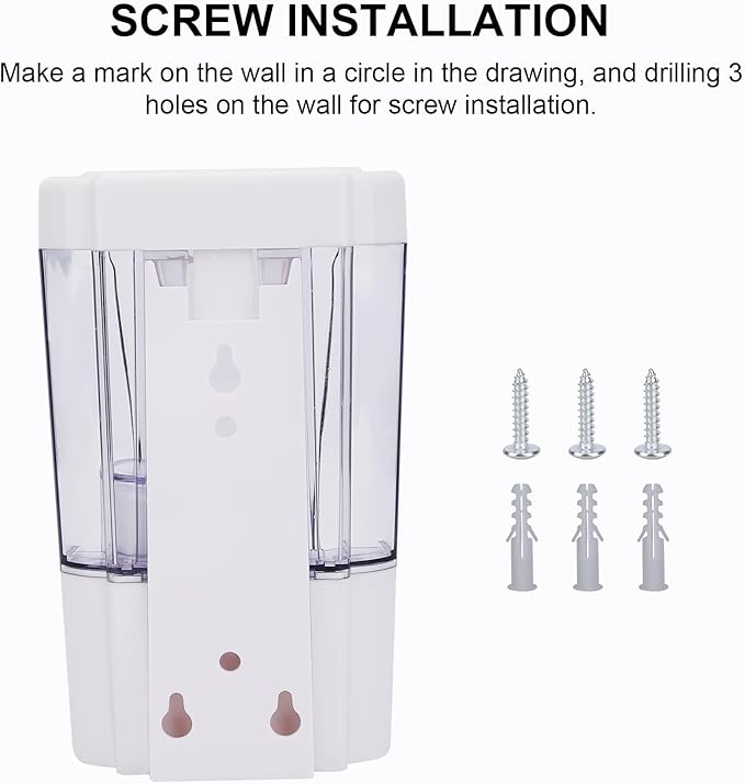 Automatic Soap Dispenser Wall Mounted: 700ml/23.7oz Commercial Hand Soap Dispenser Wall Mount, Touchless Electric Sensor Pump for Home Kitchen Bathroom Offices Hotel Commercial Restaurant