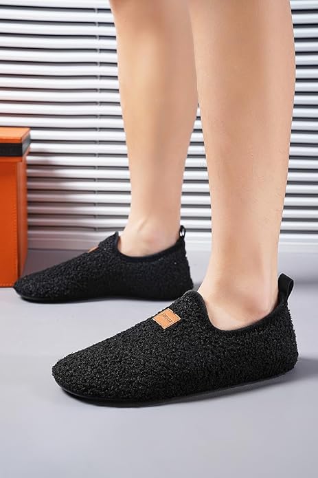 Adult Indoor House Slippers Socks Lightweight Non Slip Grip House Home Shoes for Women Men