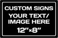 Personalized Aluminum Weatherproof Metal Sign - Multiple Sizes, Custom Text and Picture - Hazard, Garden, Custom Door Sign