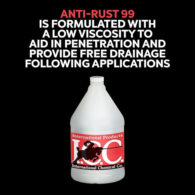 Anti-Rust 99 High-Performance Evaporative Solvent Rust and Corrosion Preventative; MIL C 16173 D Grade 3; 1 Gallon