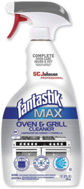 SC Johnson Professional Fantastik Max Oven & Grill Cleaner Spray, Cleans Inside and Out, 32 Fl Oz
