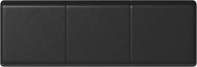 SIMPLIHOME Avalon 54 inch Wide Contemporary Rectangle Extra Large Storage Ottoman Bench in Midnight Black Vegan Faux Leather, Assembled, For the Living Room, Entryway and Family Room