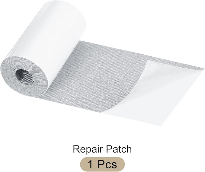 Repair Patches Repair Tape Self-Adhesive DIY Repair Patch Linen Gear Patch for Sofa, Furniture, Chair, Clothing,Tents,3x60 Inch,Light Grey