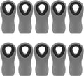 10 Pack Magnetic Chip Clips, Gray Plastic Snack Clips with Magnet for Refrigerator