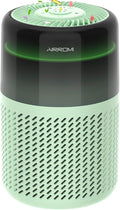 AIRROMI Air Purifier for Bedroom Home,HEPA Filter,Covers Upto 549 Ft²,Quiet 360°intake Air Cleaner with Fragrance ponge for Better Sleep,Night Light,Filters Smoke,Pet Dander,Allergies,Dust,A2005 Green