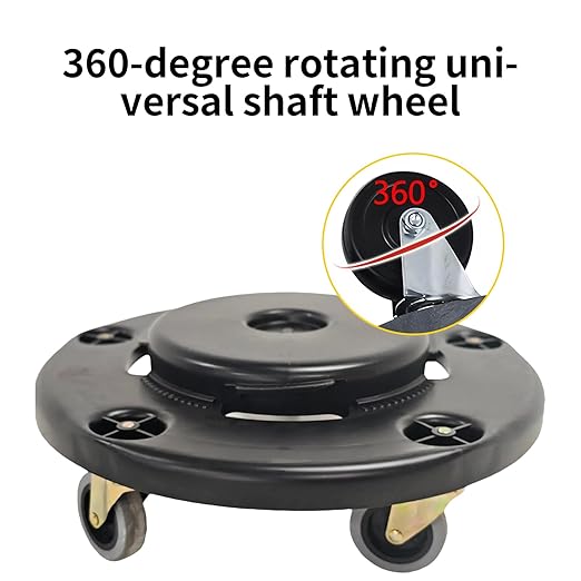 32 Gallon Outdoor Trash Can, Outdoor Trash Can with Lid and Removable Wheels, Rolling Garbage Can, Commercial Garbage Can Suitable for Restaurants, Backyards, and Garages. (2-Pack, 32 Gallon)